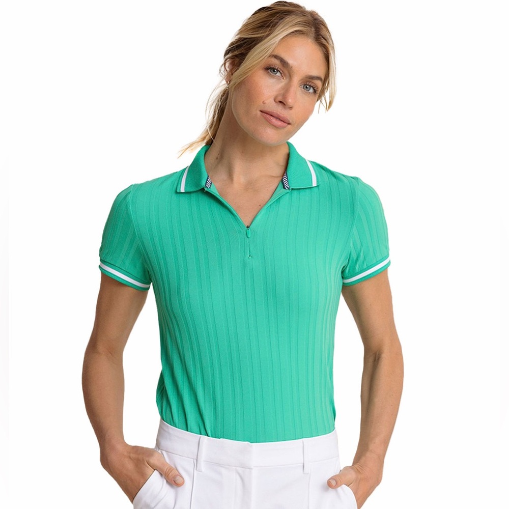 Southern Tide Shaylyn Active Golf Tennis Polo Simply Green Small